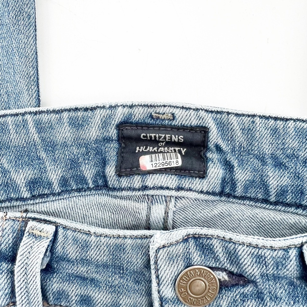Citizens of Humanity Racer Low Rise Skinny Maternity Jeans Light Wash Size 27 - Picture 6 of 8